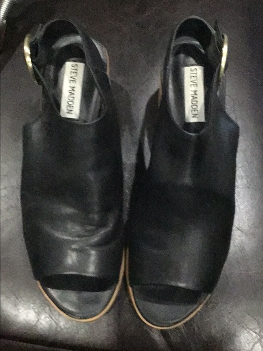 Steve Madden leather open toe sandals